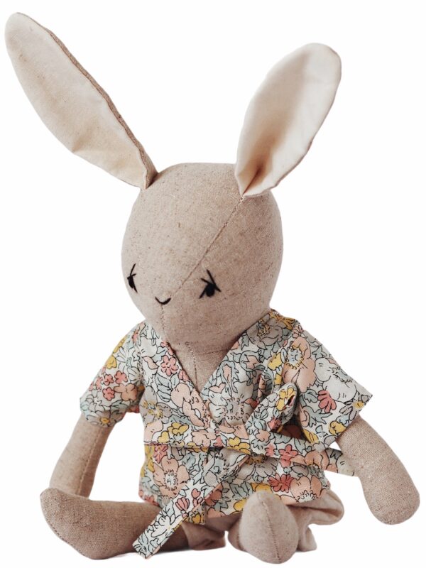 Small Spring Bunny Bunny in Liberty London Cotton Kimono